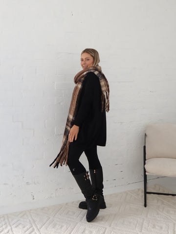 London Scarf - Chocolate