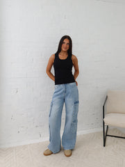 Paxton Cargo Jeans- Light