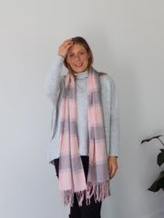 Maddie Scarf - Pink/Grey