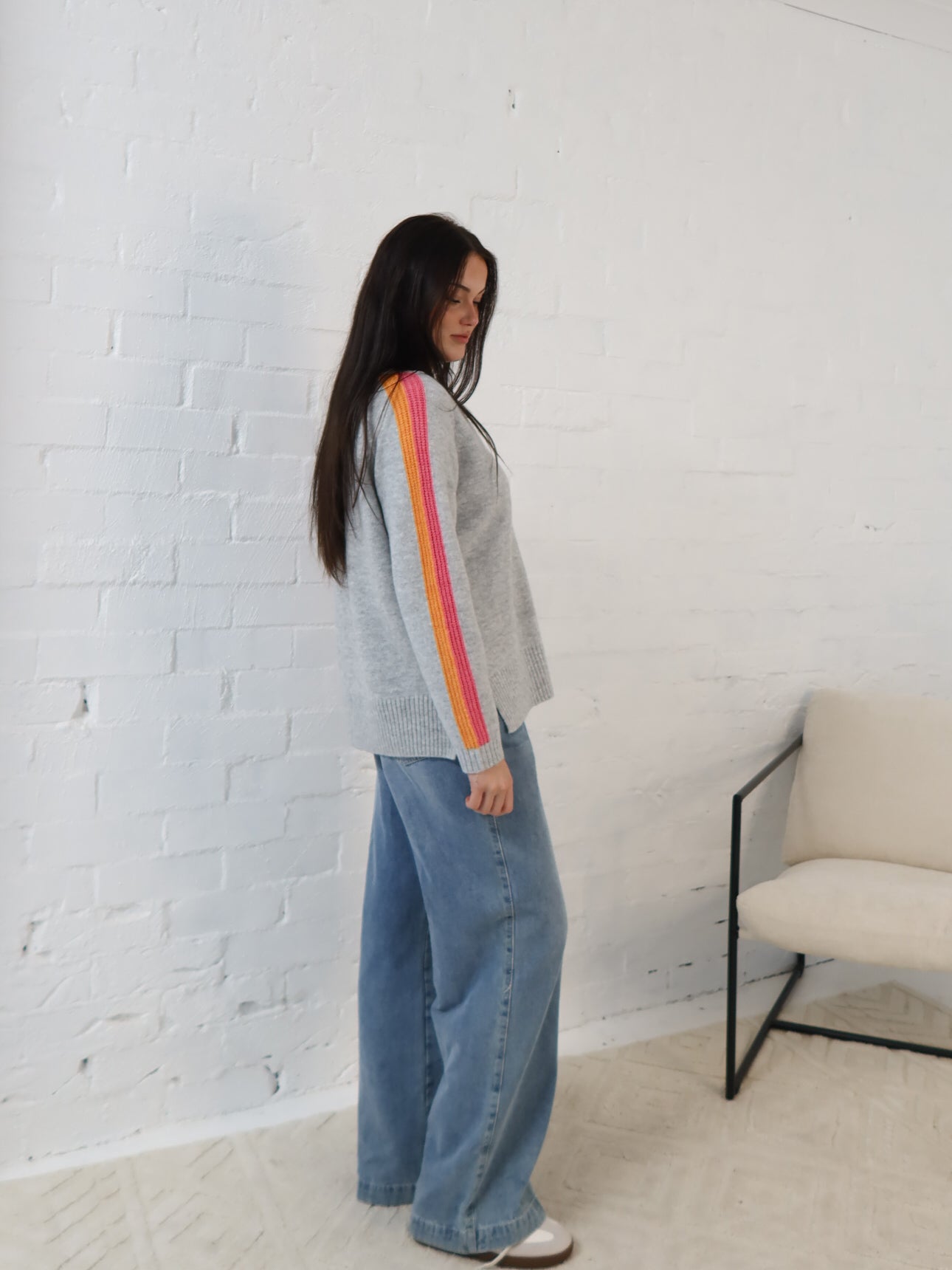 Kristy Knit- Grey