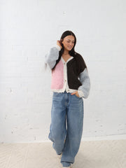 Gemma Cardigan-Multi Chocolate