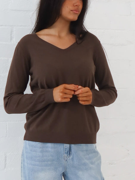 Karla Knit Top- Chocolate