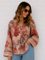 Bloom Shirt- Ivory Floral