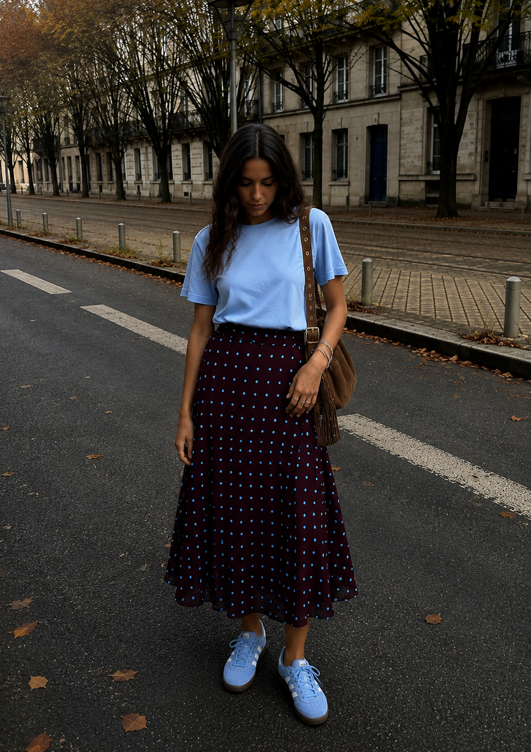 Hallie Tee- Powder Blue
