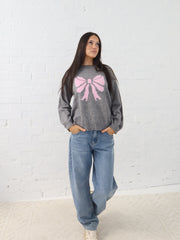 Ribbon Knit- Gunmetal Grey