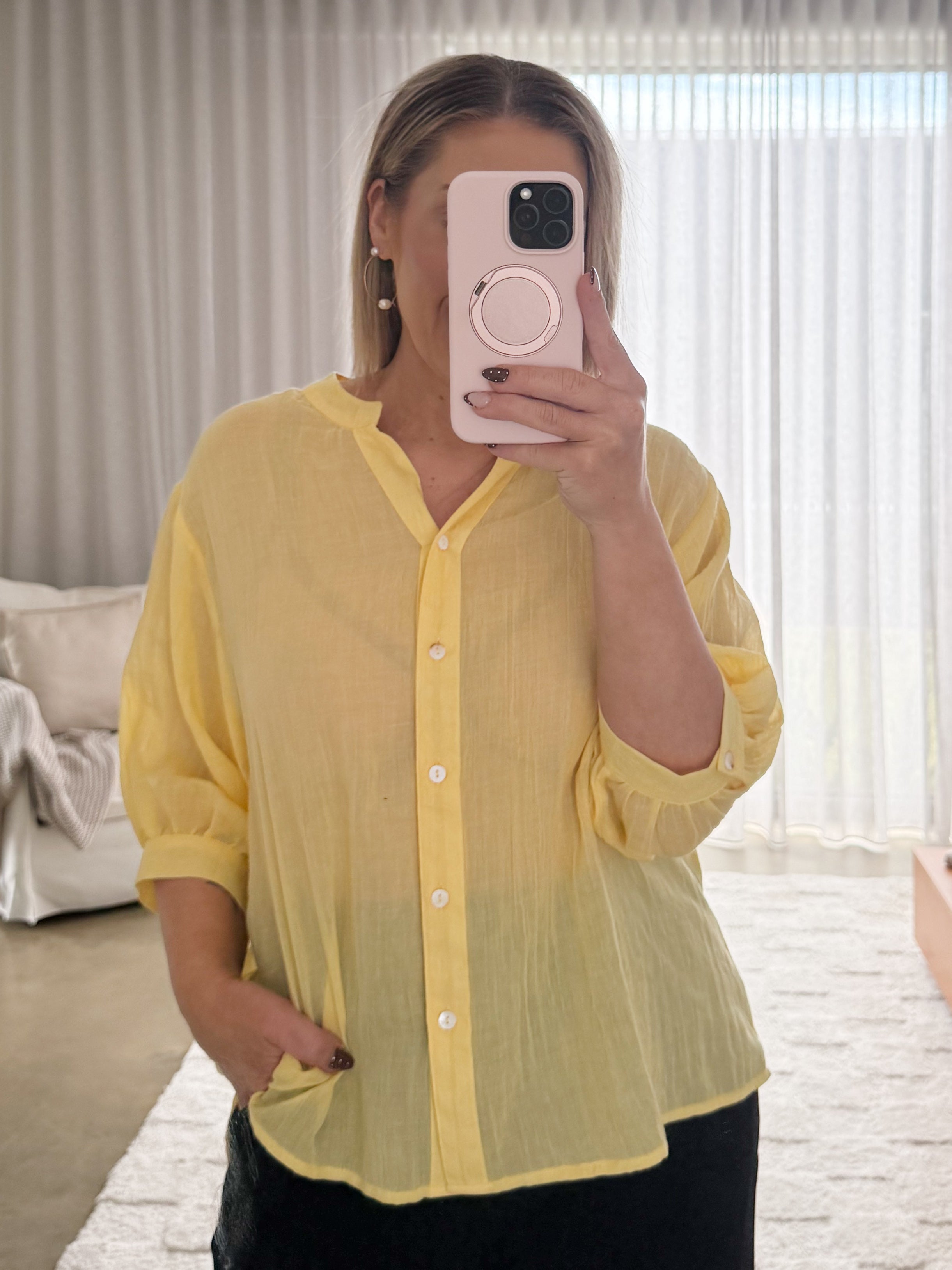 Mimi Blouse - Sunflower Lemon
