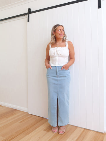 Ramsay Skirt - Light Blue