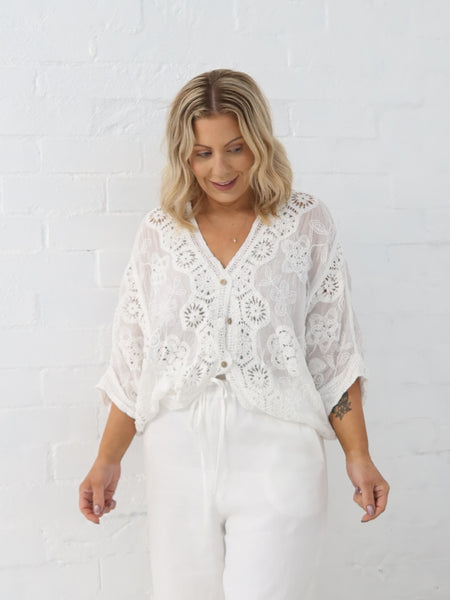 Alivia Bolero- White
