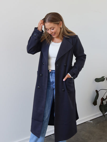 Hardin Coat - Dark Navy