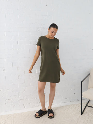 Ultimate School Run Dress- Khaki
