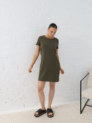 Ultimate School Run Dress- Khaki