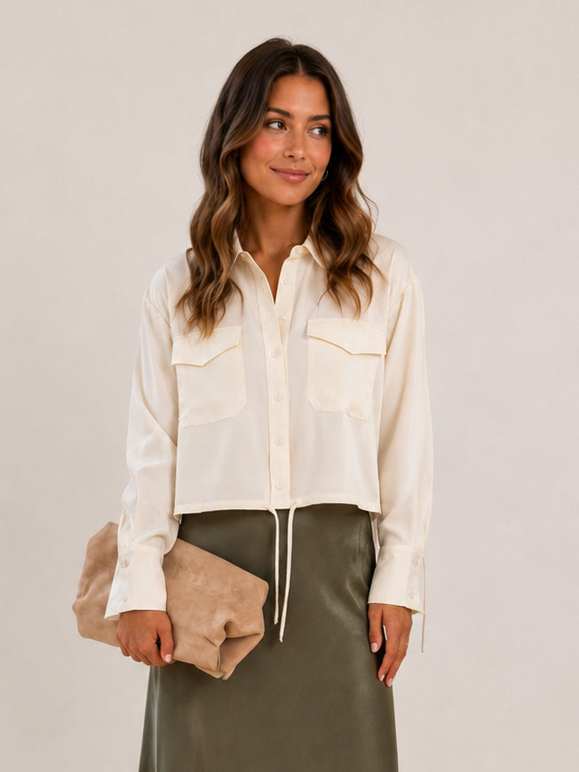 Hailey Shirt- Vanilla