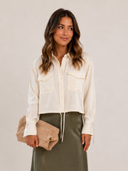 Hailey Shirt- Vanilla