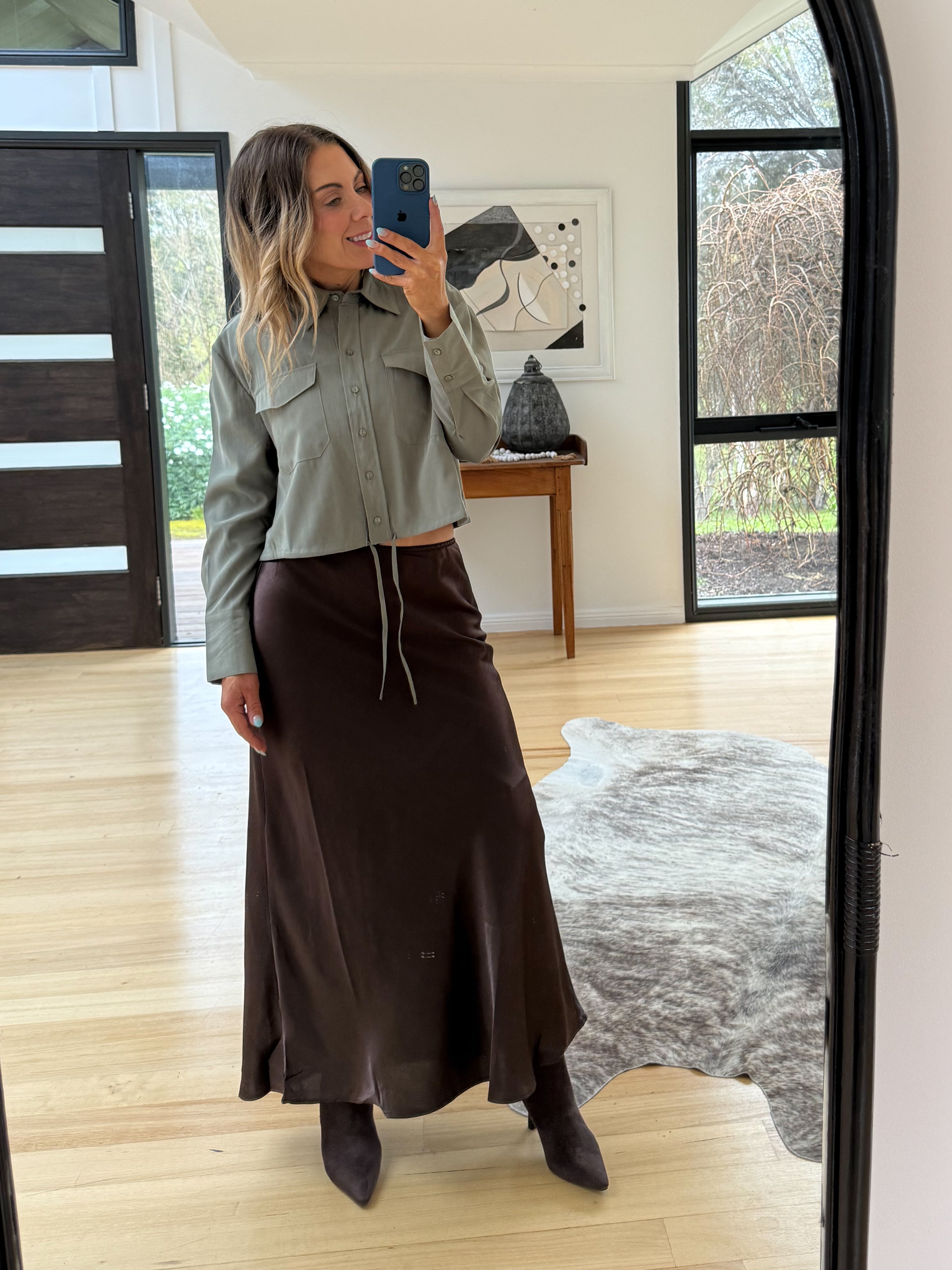 Kristen Skirt- Chocolate