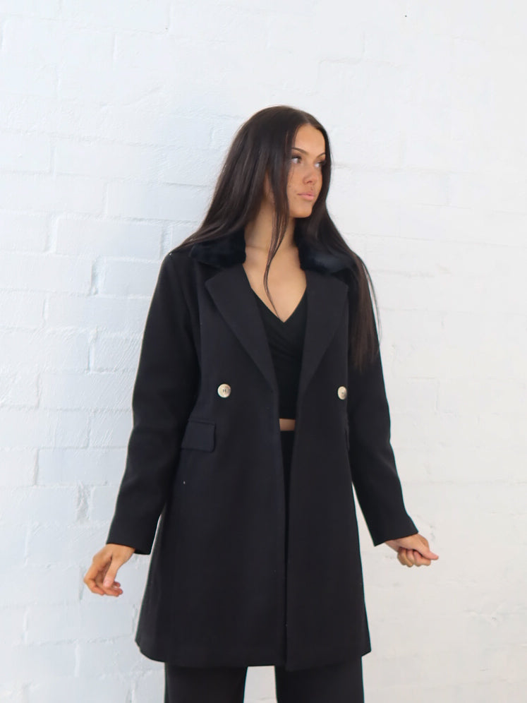 Madrid Coat- Black
