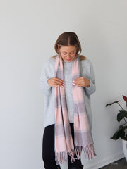 Maddie Scarf - Pink/Grey