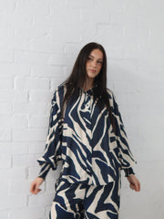 Edith Shirt- Navy
