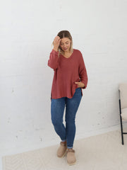 Sailah Knit - Rosewood