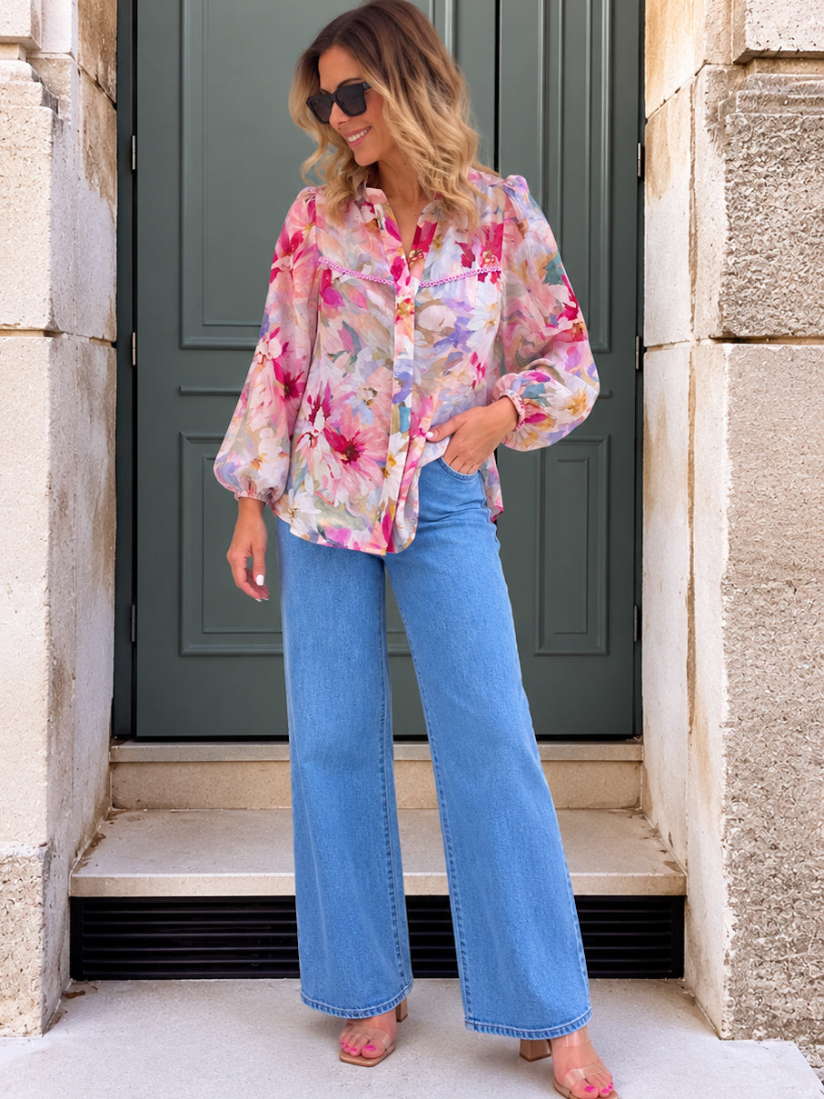 Meadow Shirt- Pink/Lavender
