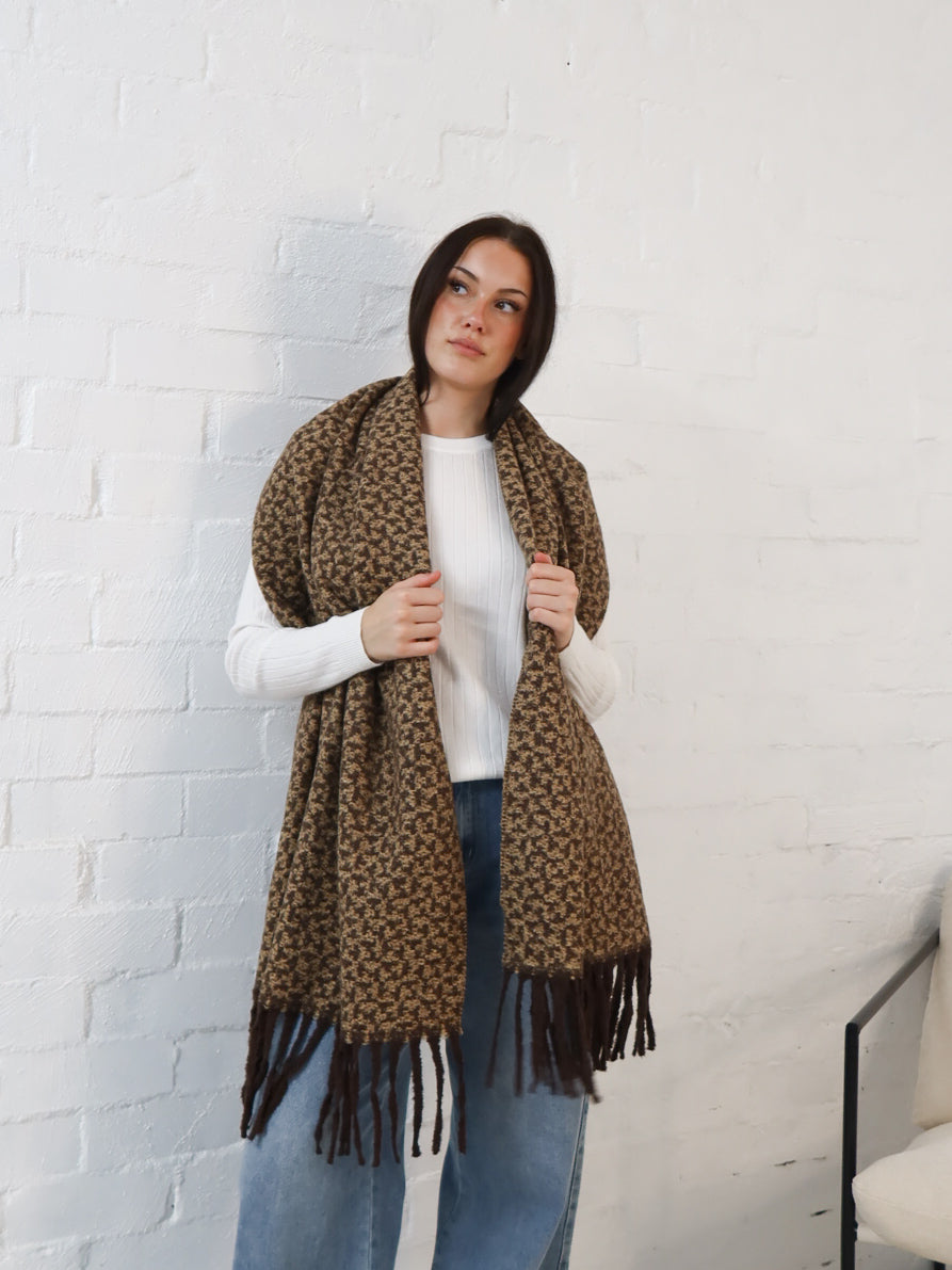 Marlie Scarf- Chocolate