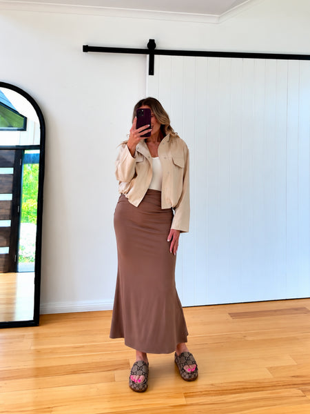 Laura Skirt- Mocha