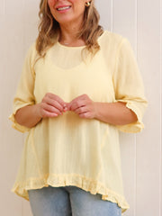 Rutherglen Blouse - Lemon