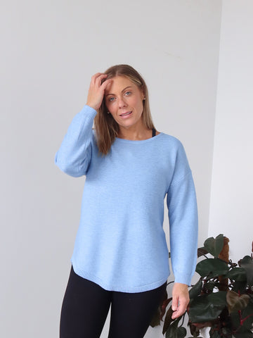 Saxon Knit - Light Blue