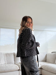 Polka Dot Jacket- Black