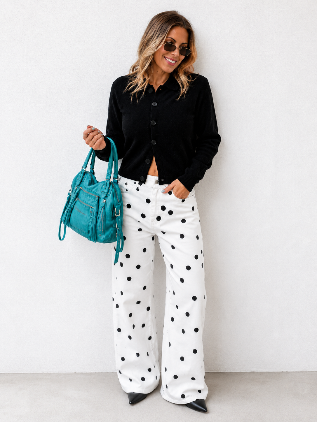 The Stevie Bag- Aqua