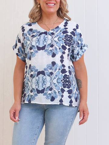 Cassidy Top - Blue