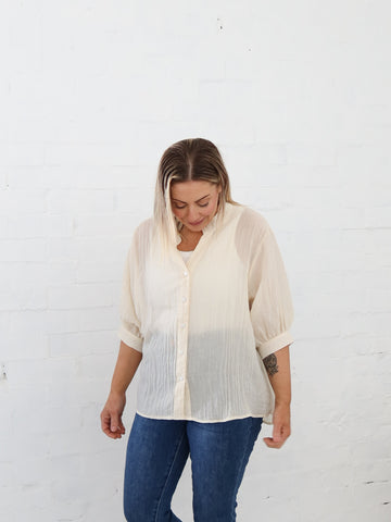 Mimi Blouse - Vanilla Nougat