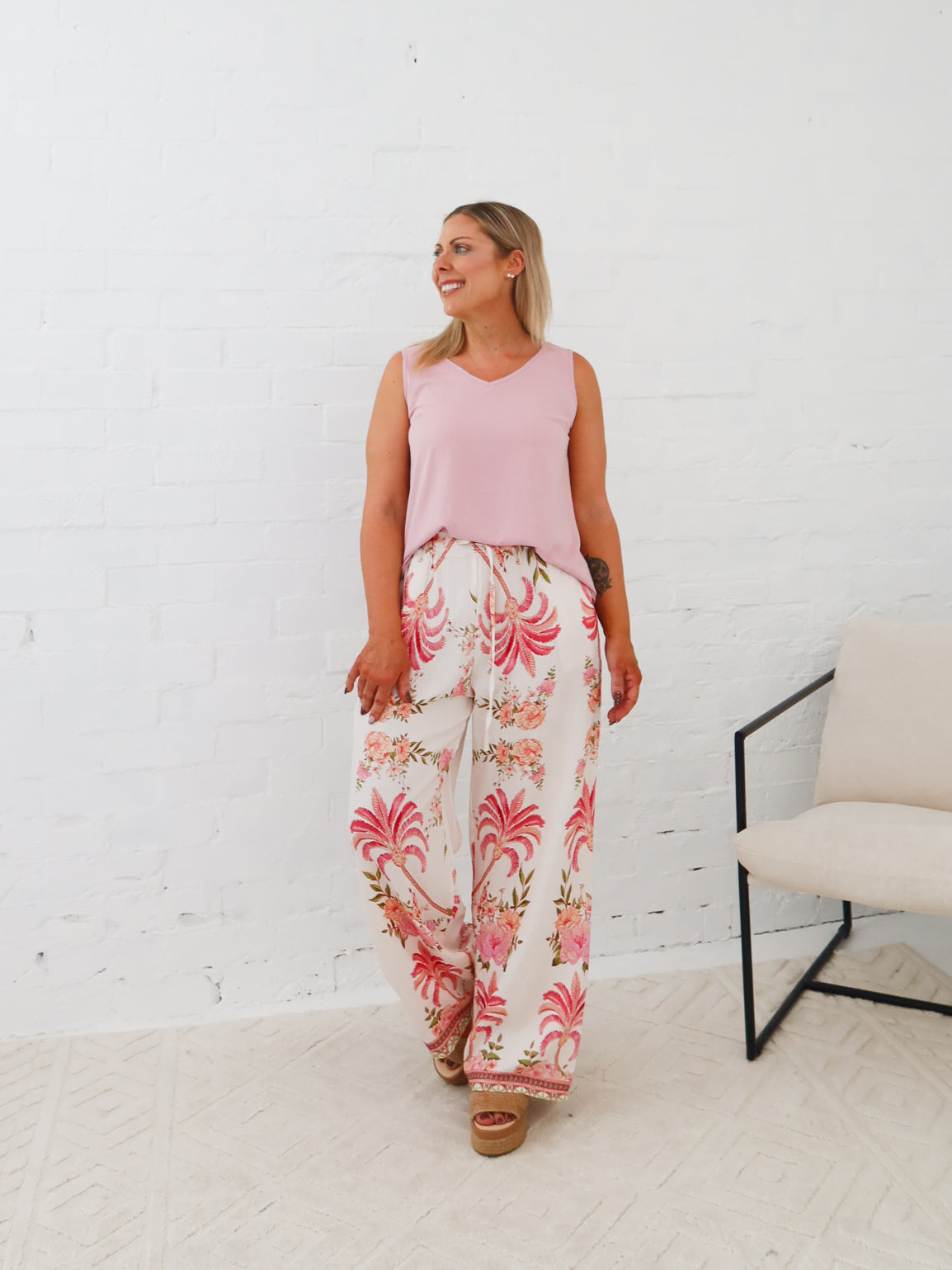 Palms Pants- Pink