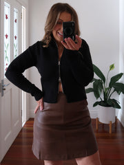 Yasmine Skirt - Brown