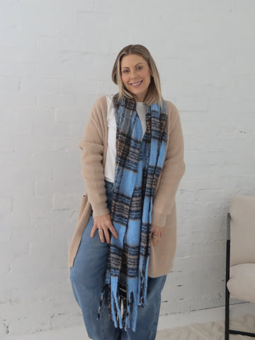Polly Scarf- Blue