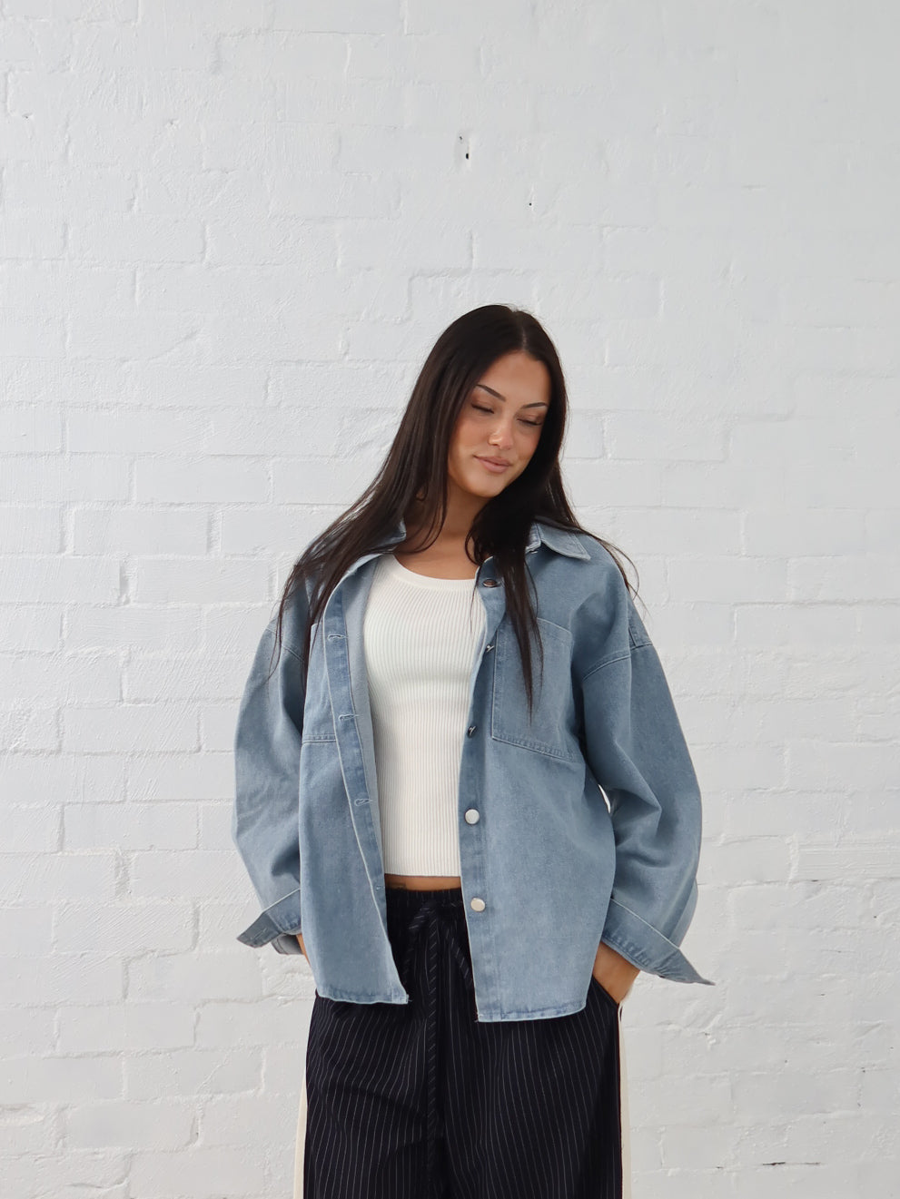 Danbury Shacket - Blue