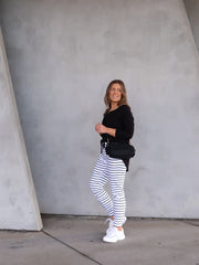 Heidi Pants - White and Black