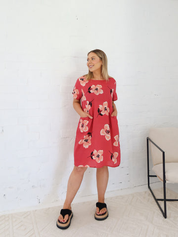Kate Dress- Pink Floral