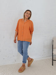 Effy Blouse- Burnt Orange