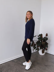 Saxon Knit - Navy