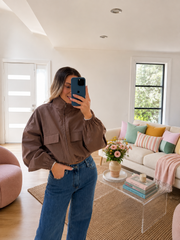 Shasha Bomber Jacket- Coffee