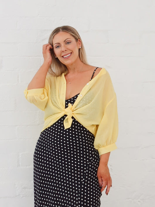 Mimi Blouse - Sunflower Lemon