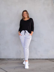 Heidi Pants - White and Black