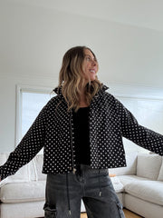 Polka Dot Jacket- Black