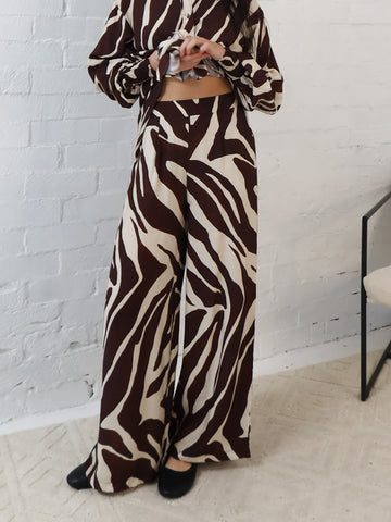 Edith Pants- Mahogany Brown