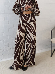 Edith Pants- Mahogany Brown