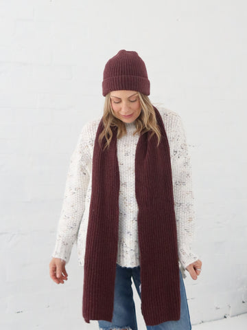 Claudia Beanie - Burgundy