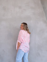 Mimi Blouse - Pink Wave