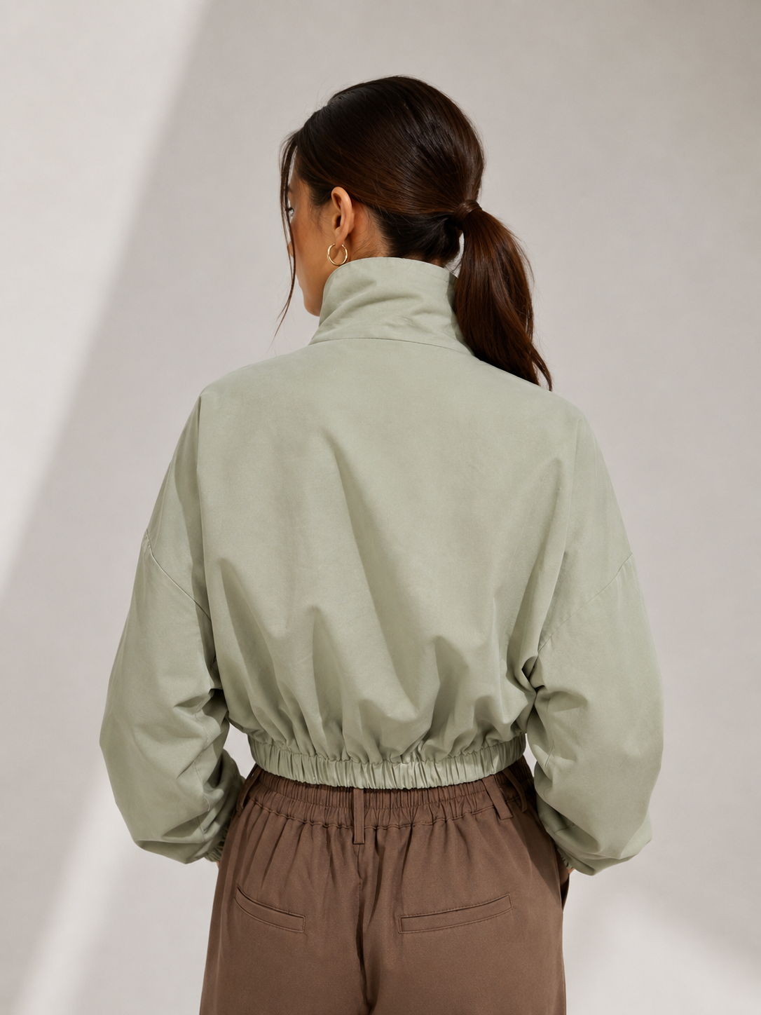 Shasha Bomber Jacket- Sage