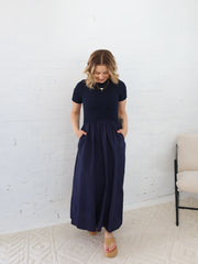 Isla Dress- Navy