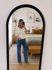 Henley Top- Ivory